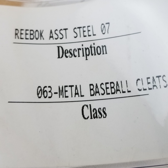 NEW Reebok Leather Baseball Metal Cleats Shoes MLB Authentic Lace-up  RB 410 KTS - Picture 11 of 12